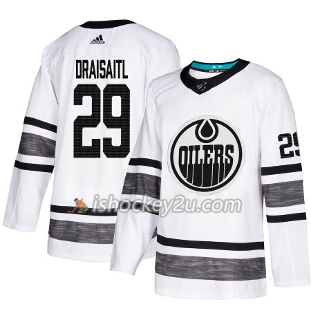 Mænd NHL Edmonton Oilers Trøje Leon Draisaitl 29 Hvid 2019 All-Star Adidas Authentic